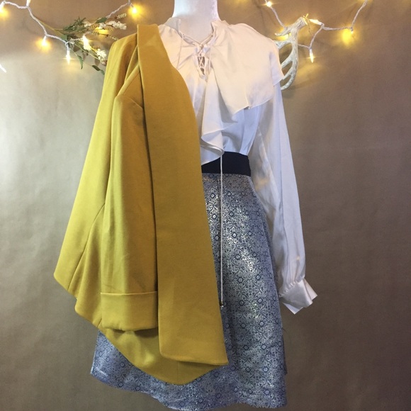 jones studio Jackets & Blazers - Jones studio mustard yellow holiday  blazer Sz 16W