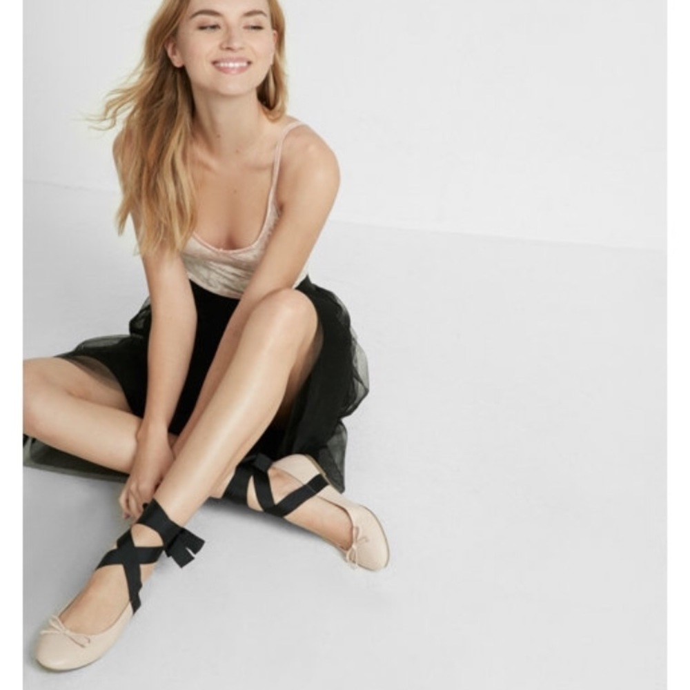 Express lace up ballet flat.