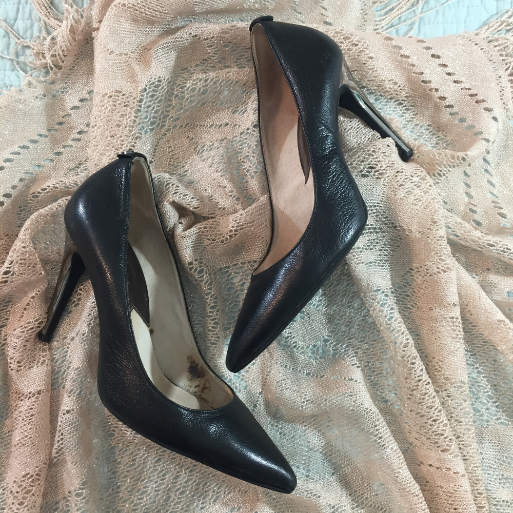 Michael Kors Black Pumps with Silver Heel