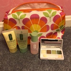 Clinique bag & makeup