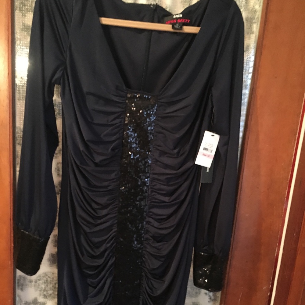 NWT-beautiful Miss Sixty jersey and sequined dress
