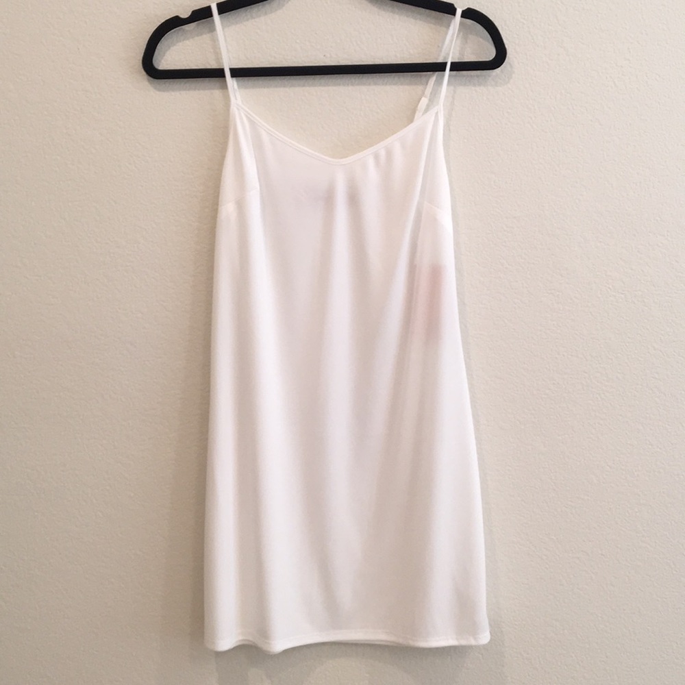 Just fab white slip dress