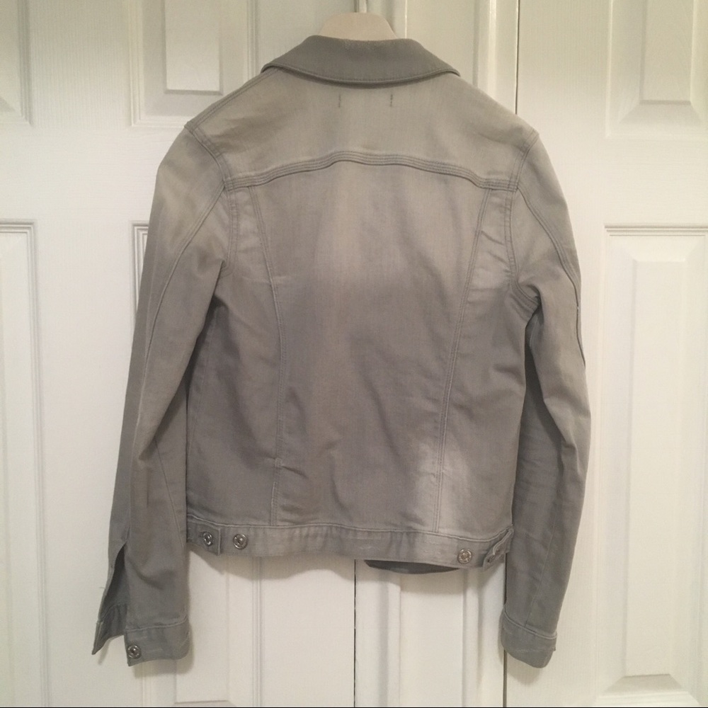 7 FOR ALL MANKIND GRAY DENIM JACKET SIZE XS - Picture 2 of 5