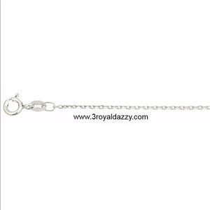 Precious Italian 925 Diamond Cut  Chain 1 MM 18 "