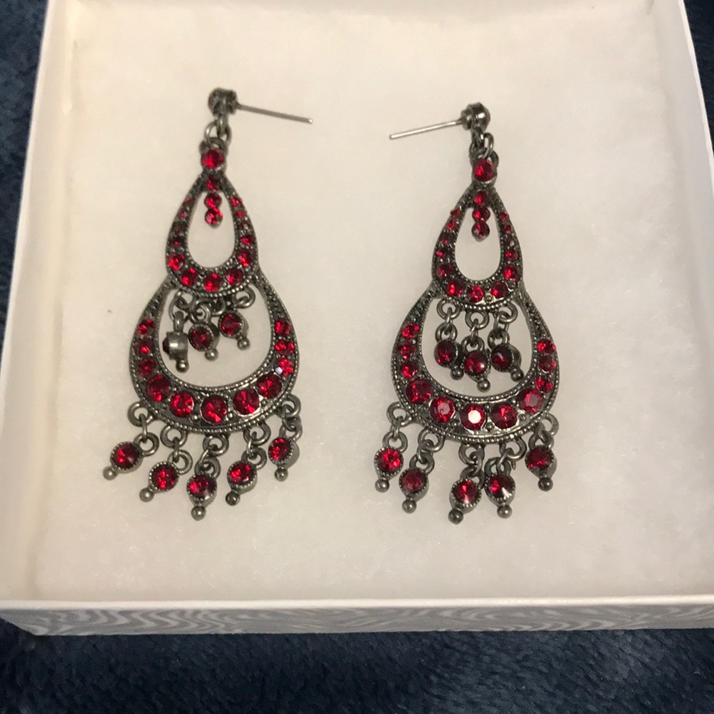 SOLD Red earrings