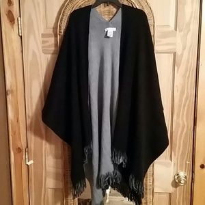 Coldwater Creek reversible knit wrap