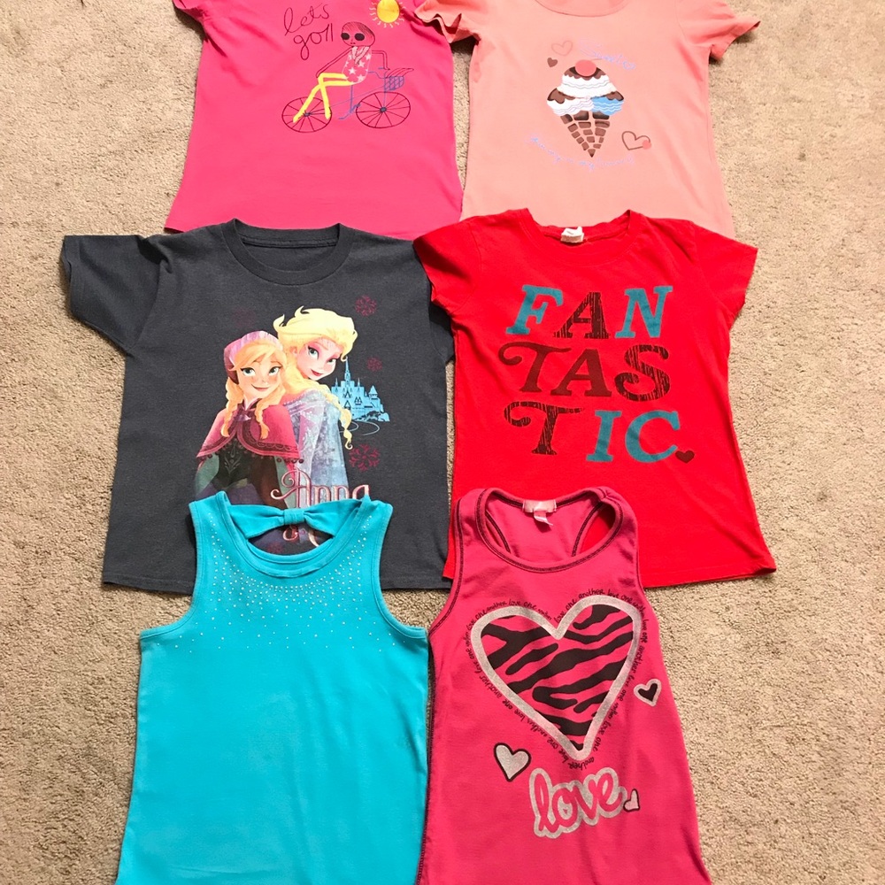 Kids Disney T-Shirts Tops Short Sleeves  10-12