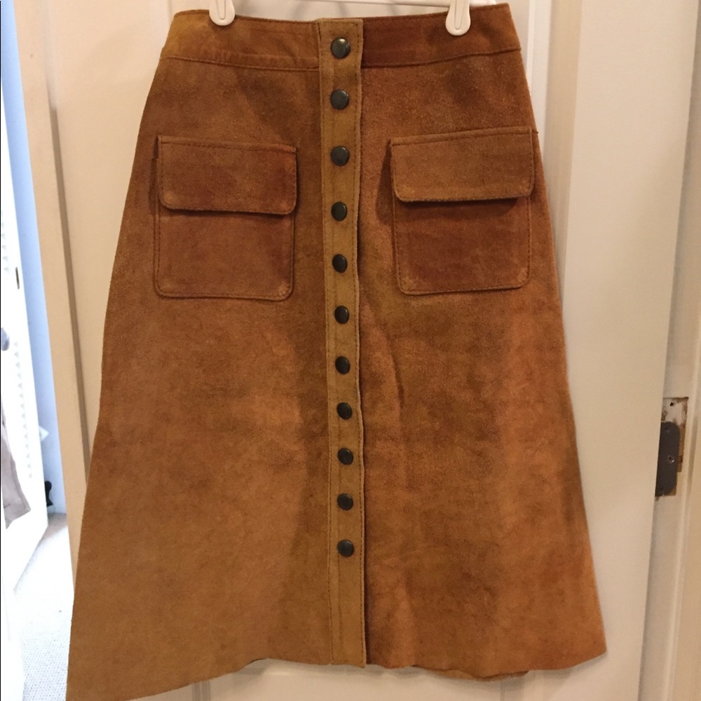 Vintage Suede Skirt