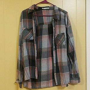 Maurices Plaid Button Up