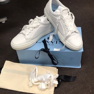 Lanvin white gym shoes