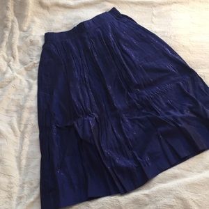 NWT J.crew blue sparkle midi skirt