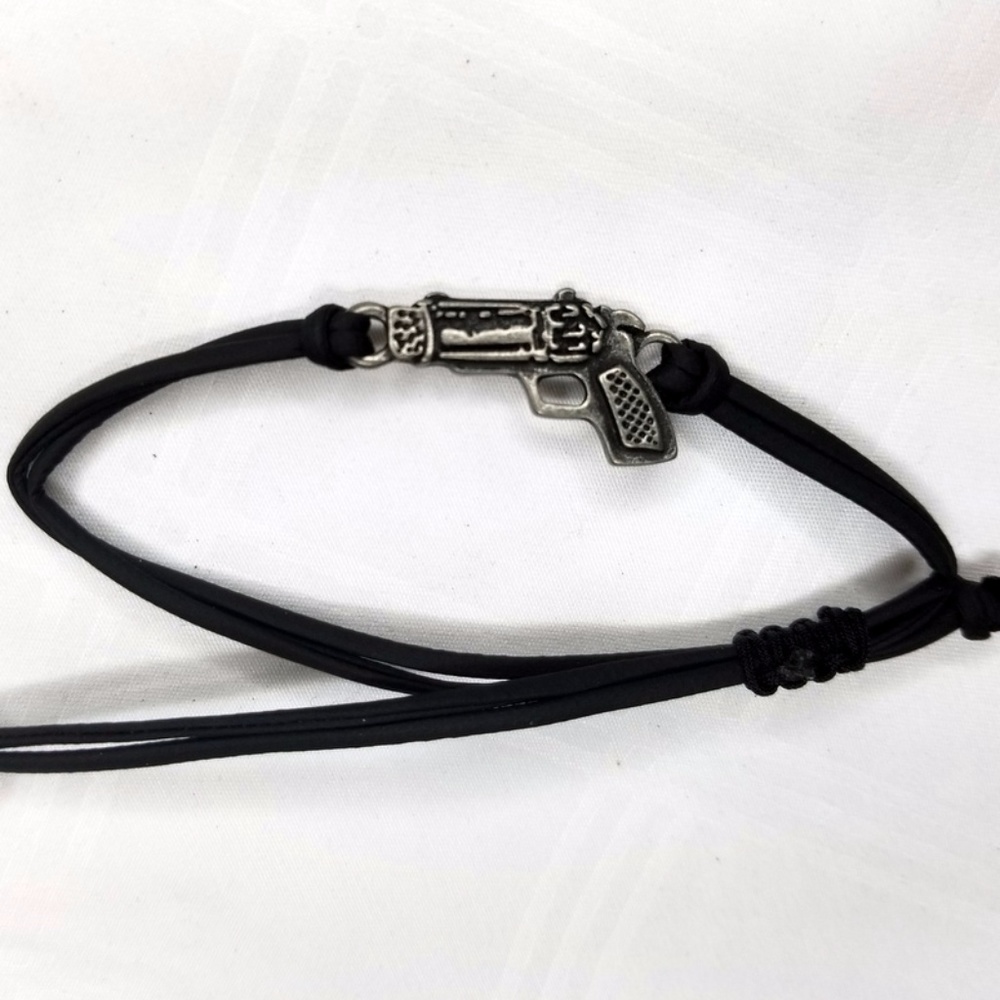 Gun Pull String Bracelet