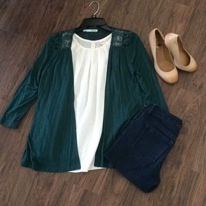 Maurices emerald green shrug