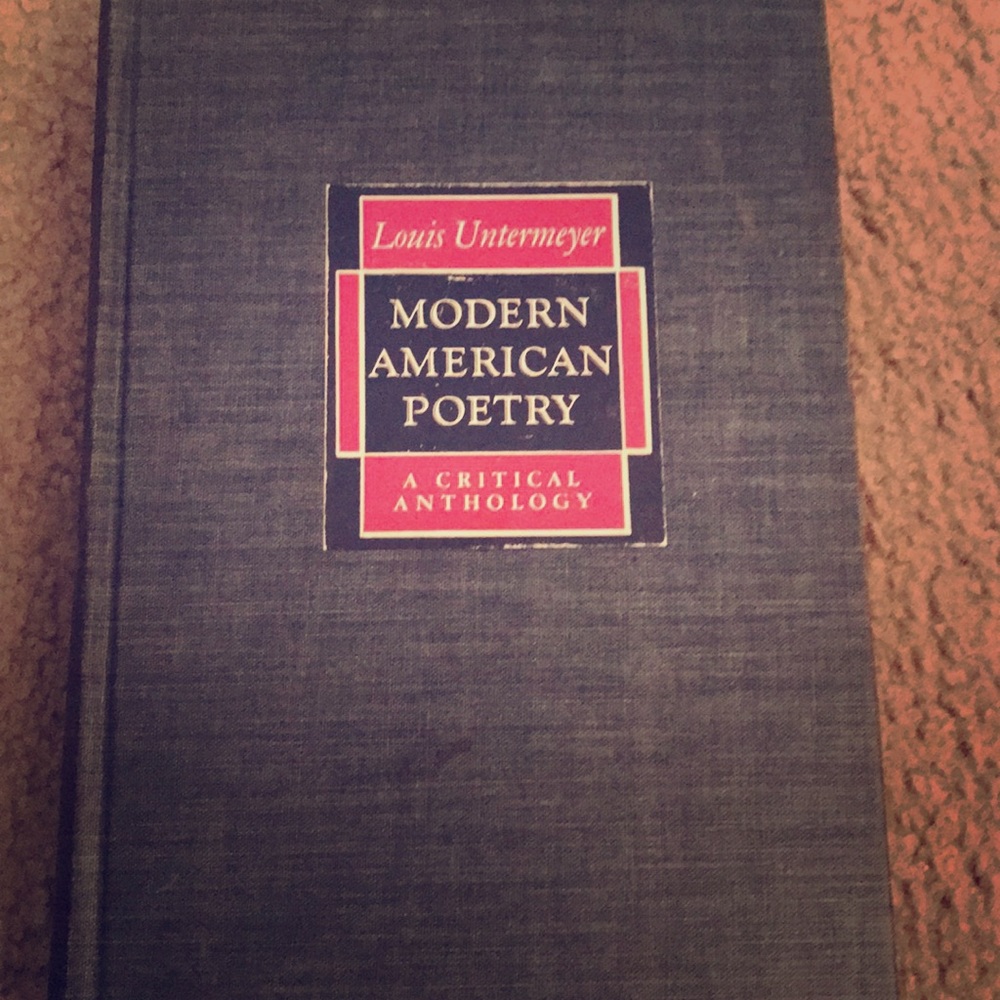 Modern American Poetry Book Hardback