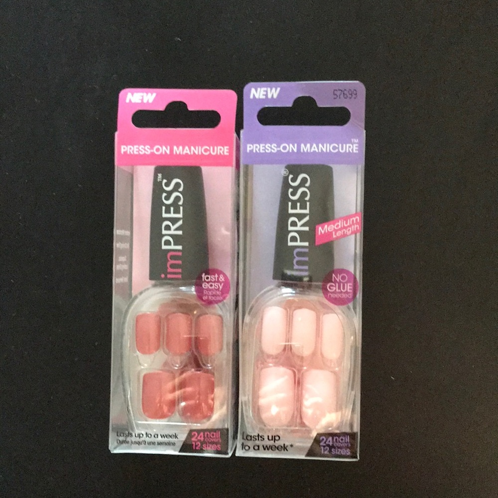 2 Packages Broadway Press- on Manicure