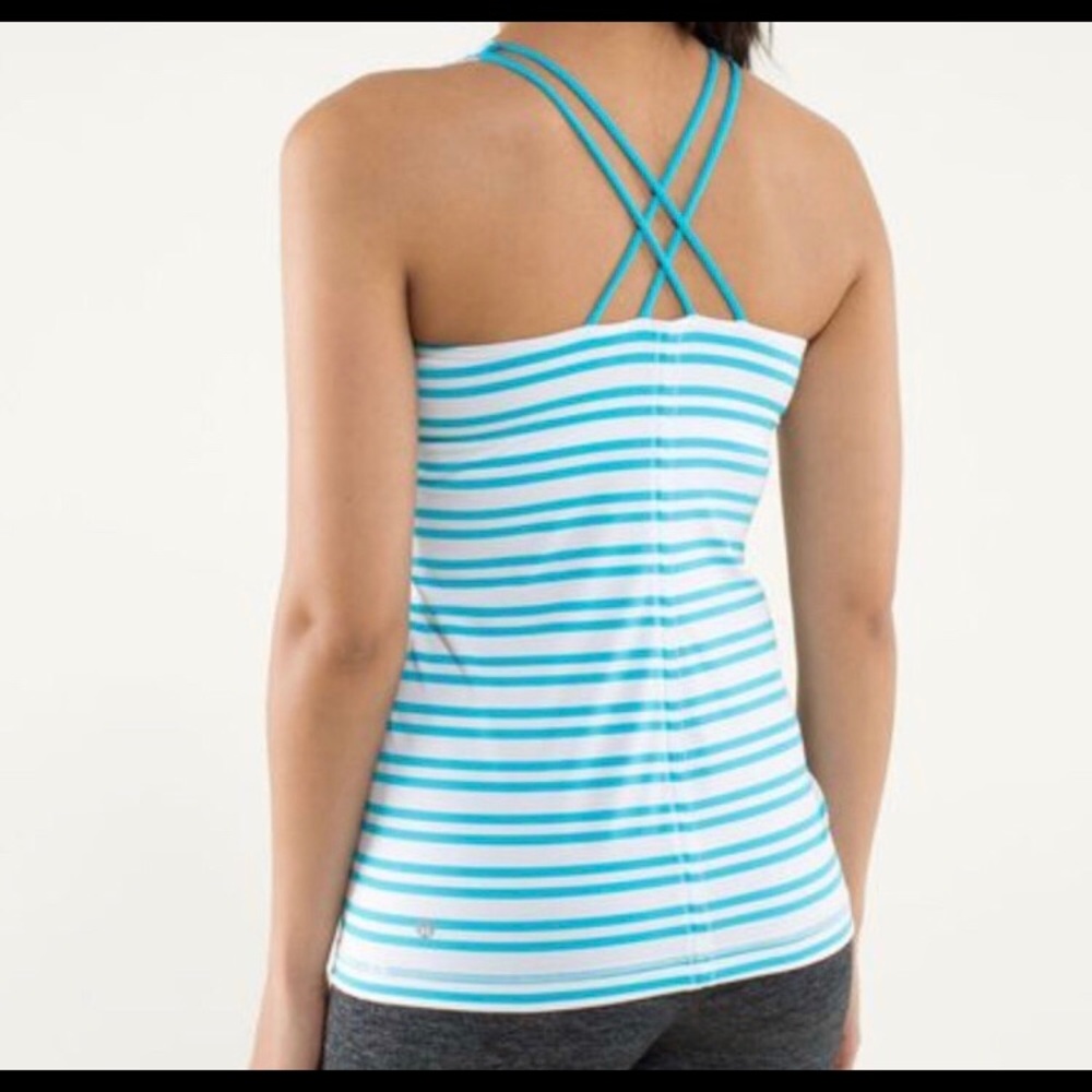 Lululemon Spry Blue “Free to be” Tank size 6