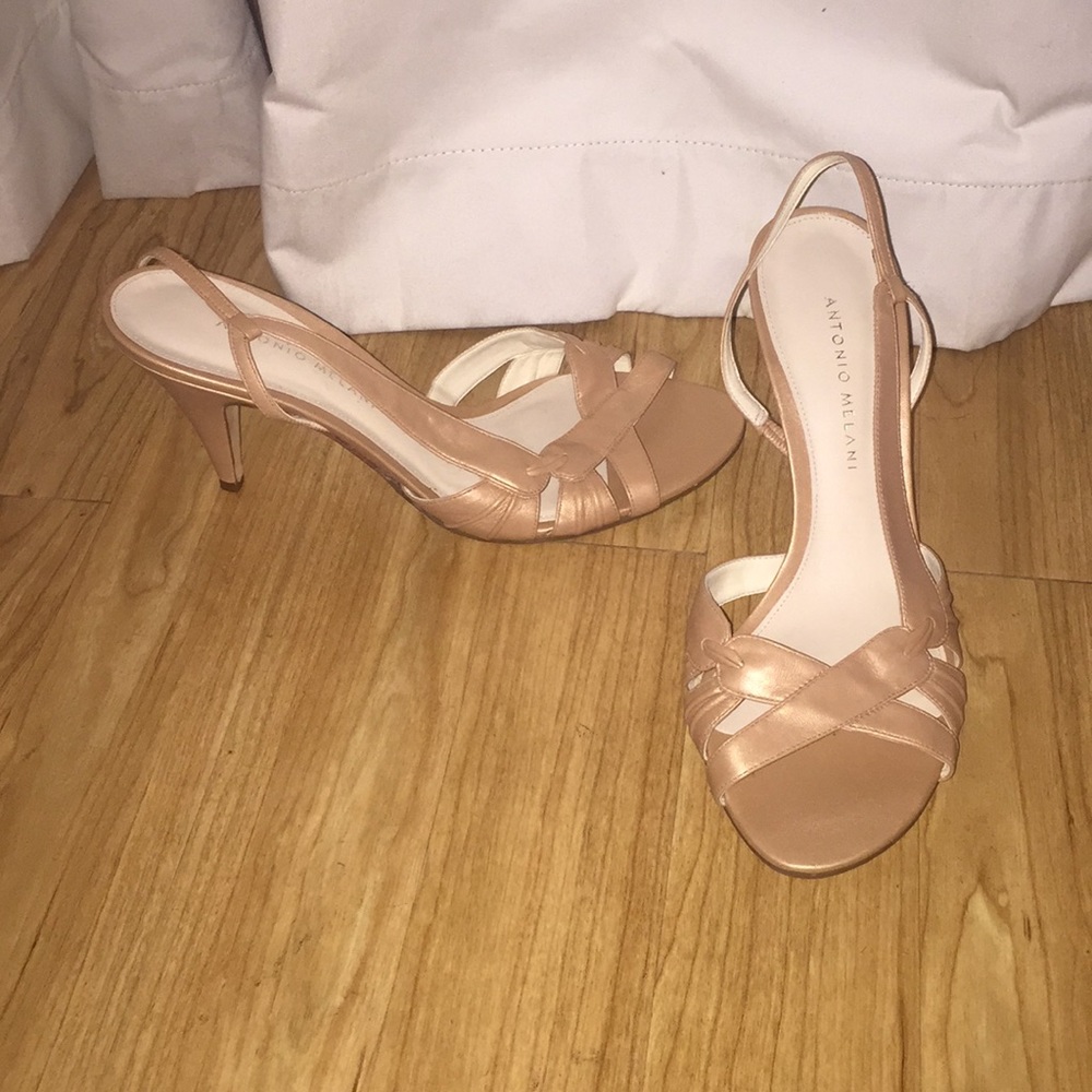 Never been worn sling back heels.