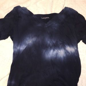 Tie die v-neck brandy melville t-shirt