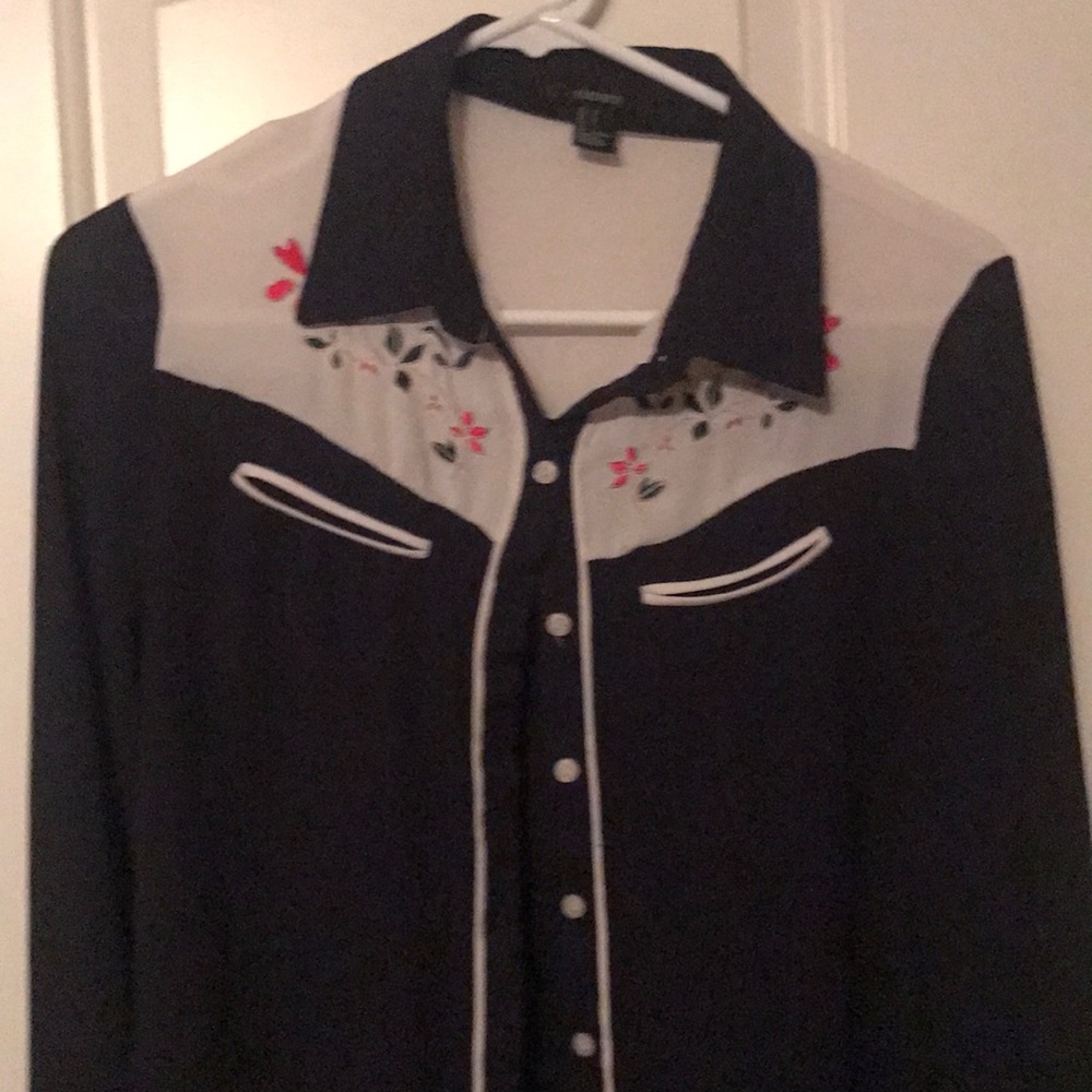 Floral button down