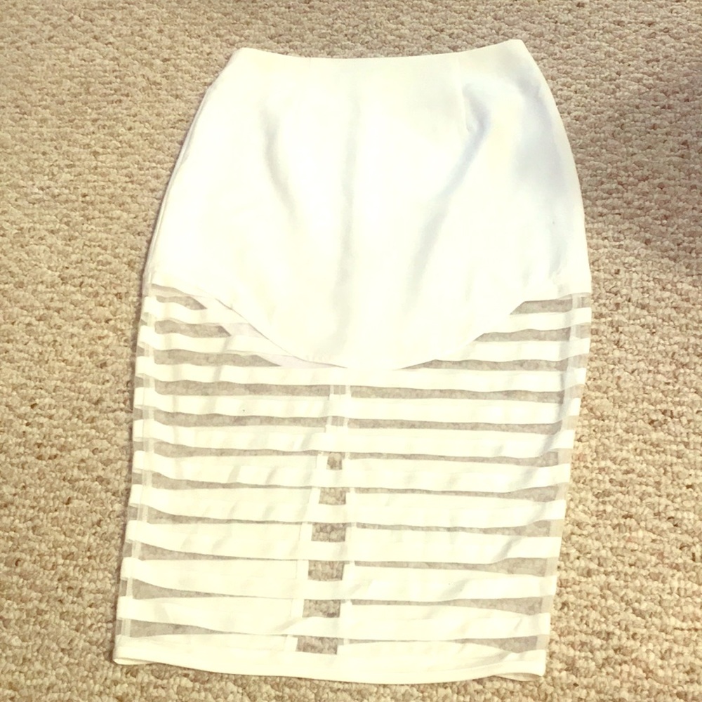 White Pencil Skirt