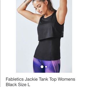 NWOT BLACK “JACKIE TANK TOP” size Large
