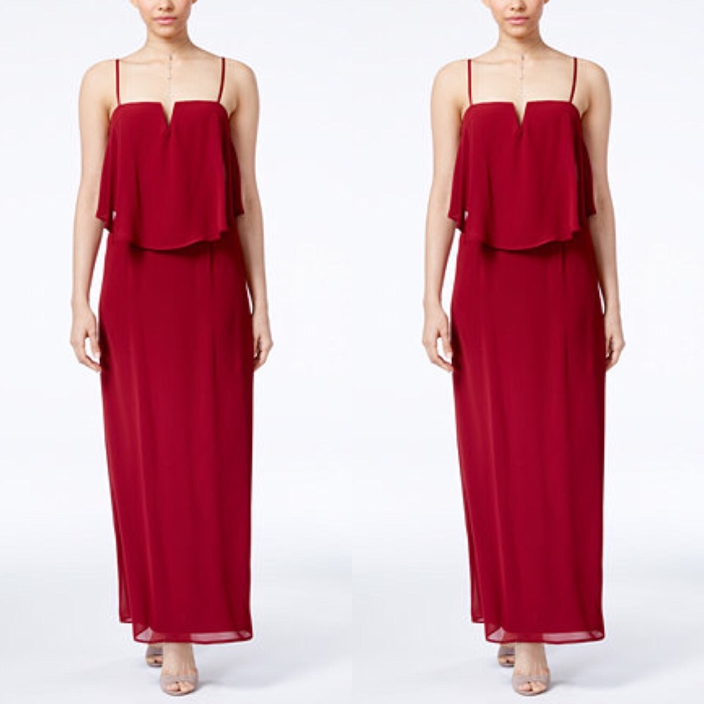 Popover Maxi Dress - Wine