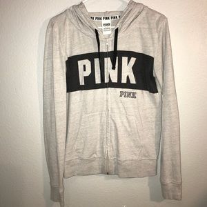 PINK zip-up hoodie