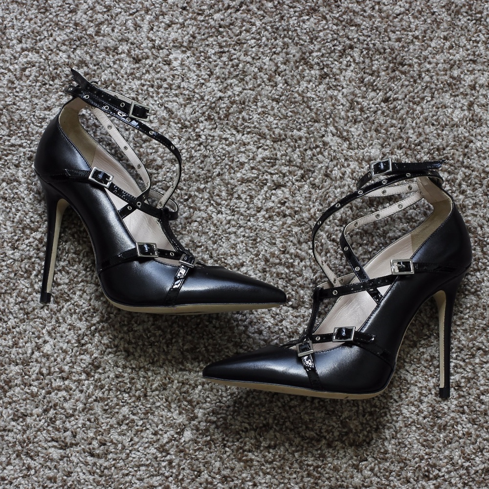 + Cavallini+ Italian Leather Heels Size 8