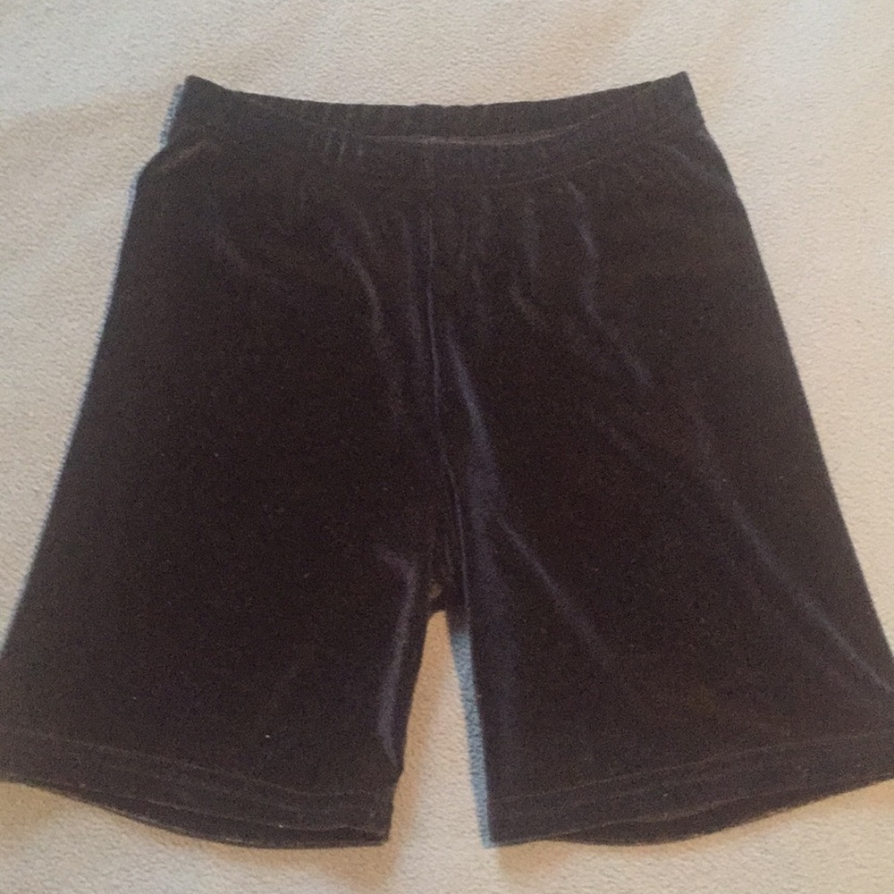 American Apparel blue velvet shorts
