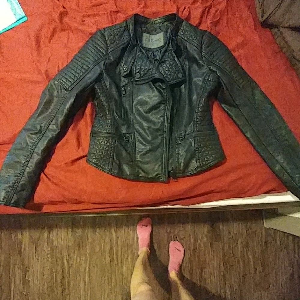 Vegan leather jacket