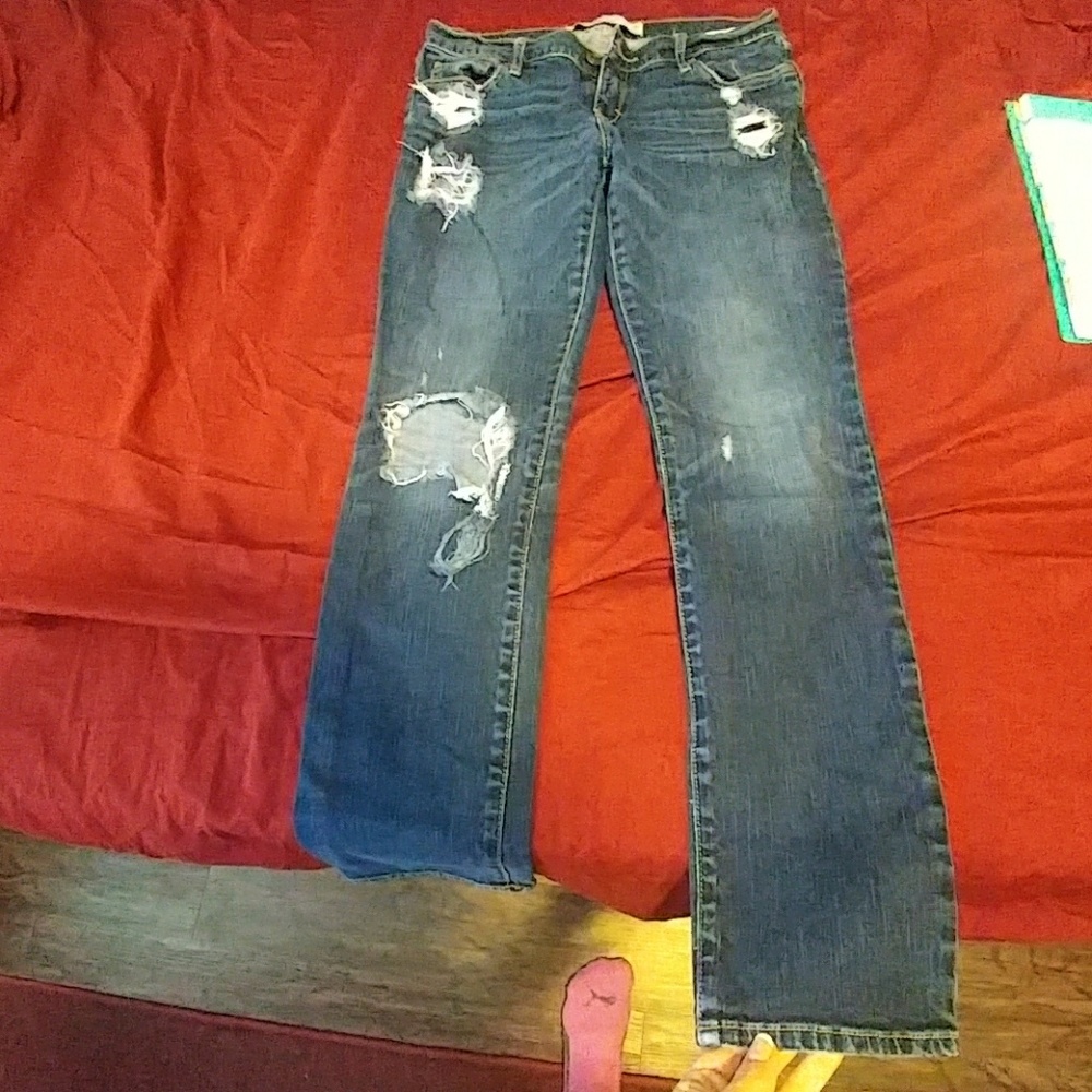 Destoryed denim