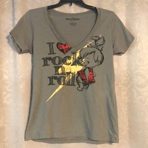 I love Rockn'Roll Pebbles Flintstones tee shirt