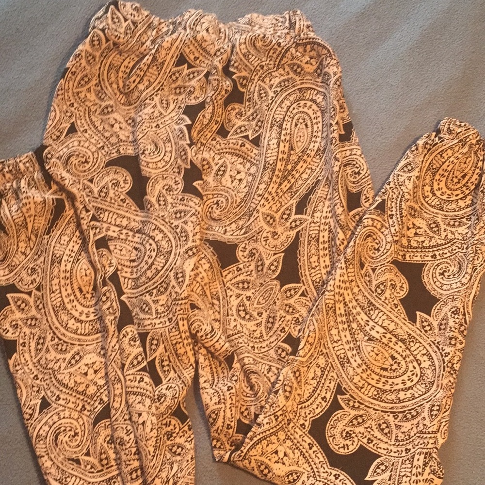 Light weight paisley pants