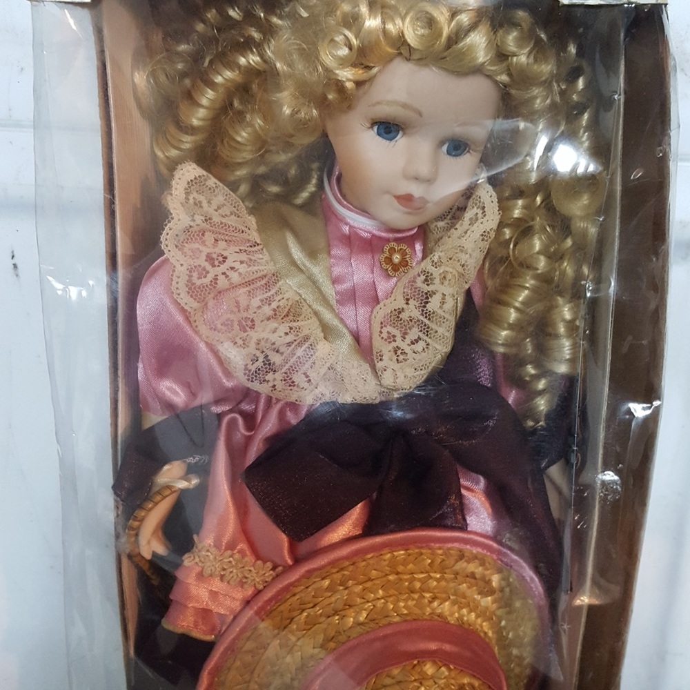 American girl Porcelain doll in box