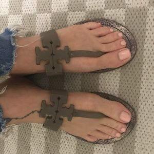 Tory Burch Moore sandals in gray