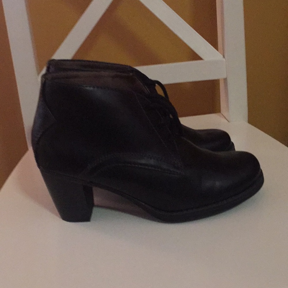 Leather booties