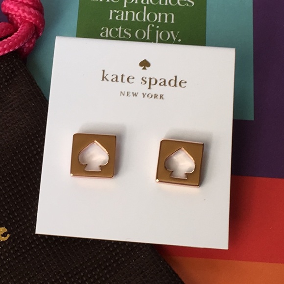 kate spade Jewelry - NWT Kate Spade Earrings Rose Gold