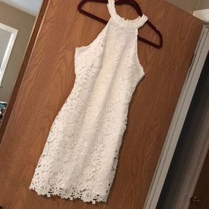 ❤️Lulus❤️ love poem ivory lace dress