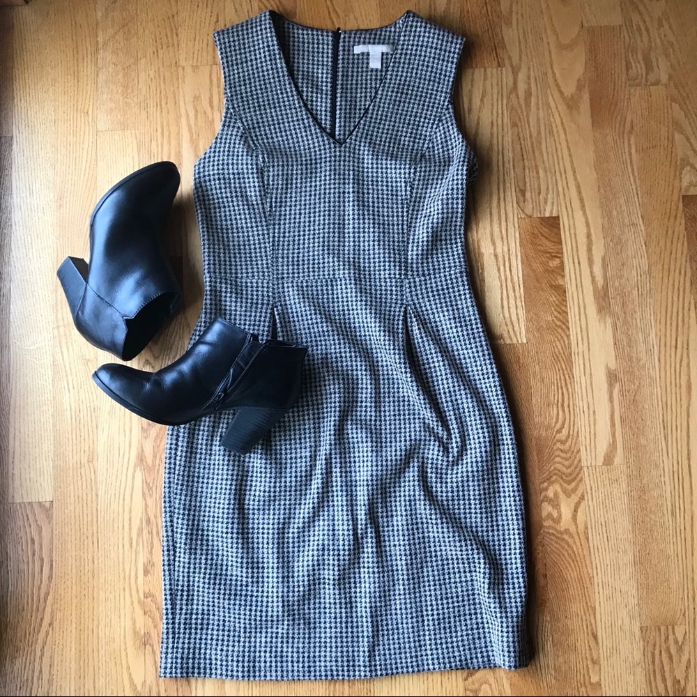 banana republic // houndstooth dress