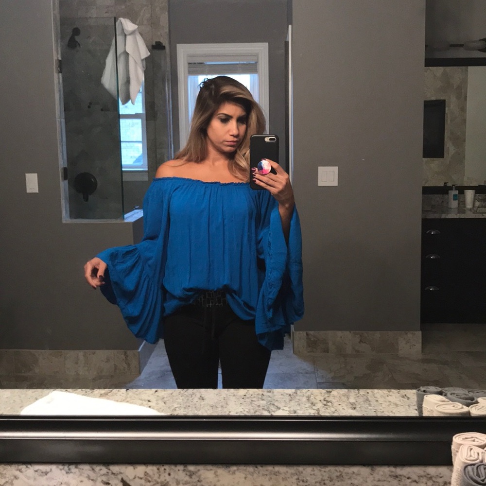 Royal blue bell shirt/dress