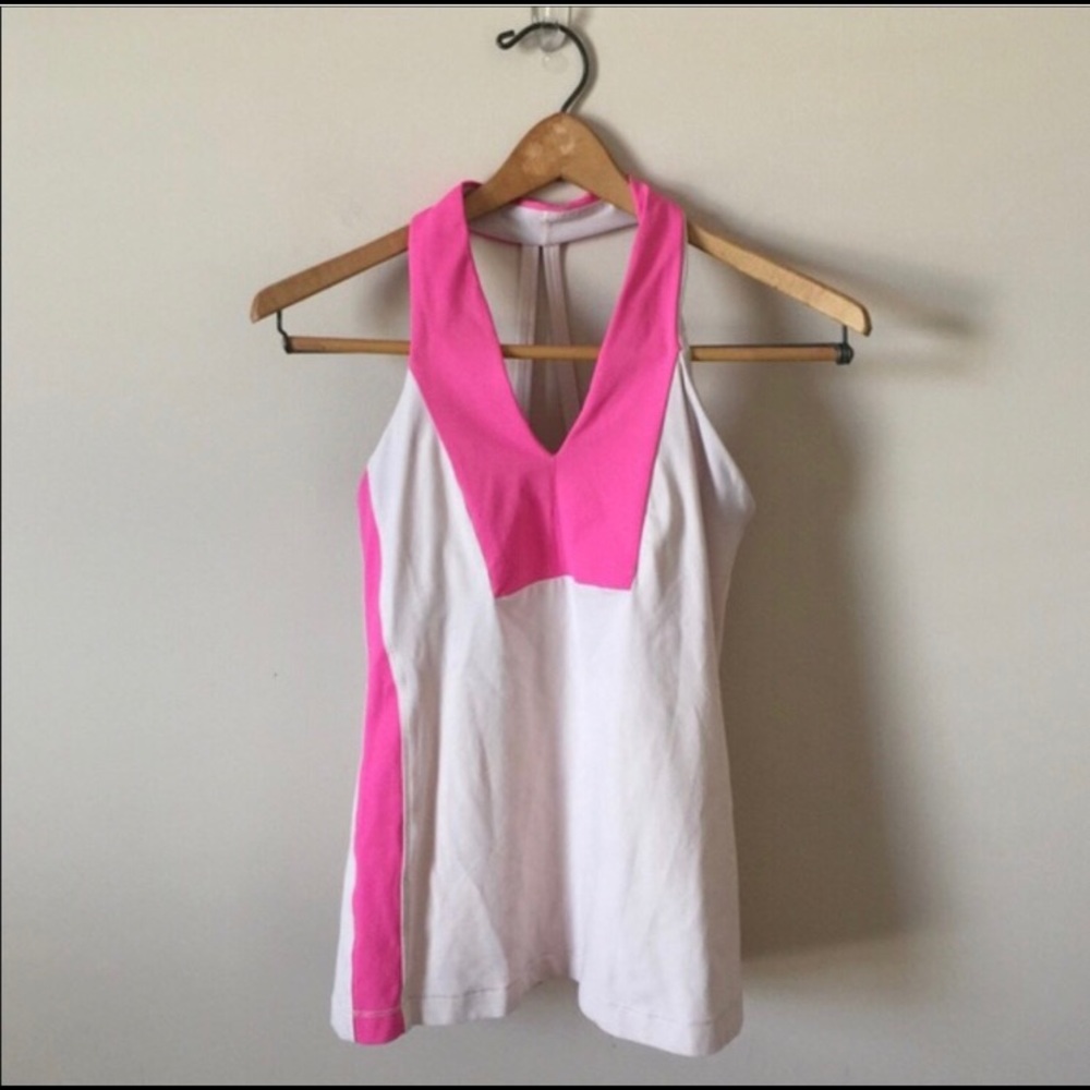 Pink Lululemon Open Soul Tank Top. Size 6.
