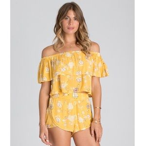Billabong Tropical Sands Off the Shoulder Top