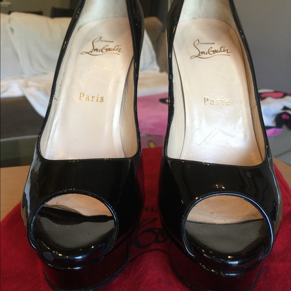 Christian Louboutin Lady Peeps 38 AUTHENTIC - Picture 2 of 7