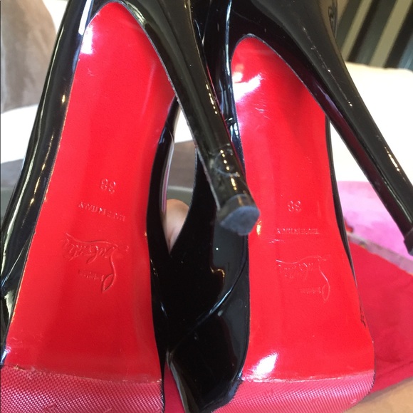 Christian Louboutin Lady Peeps 38 AUTHENTIC - Picture 4 of 7