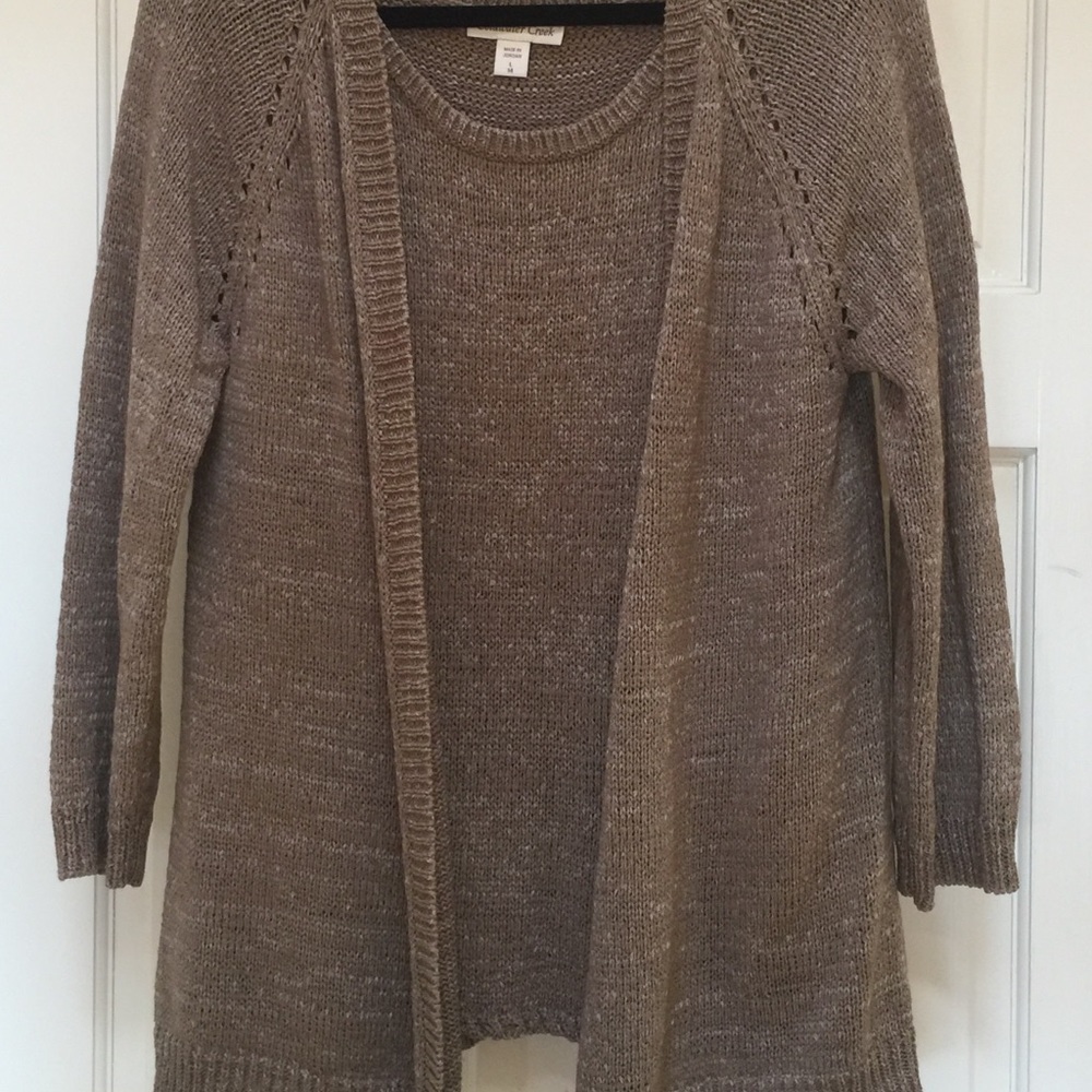 Modern classic cardigan and shell