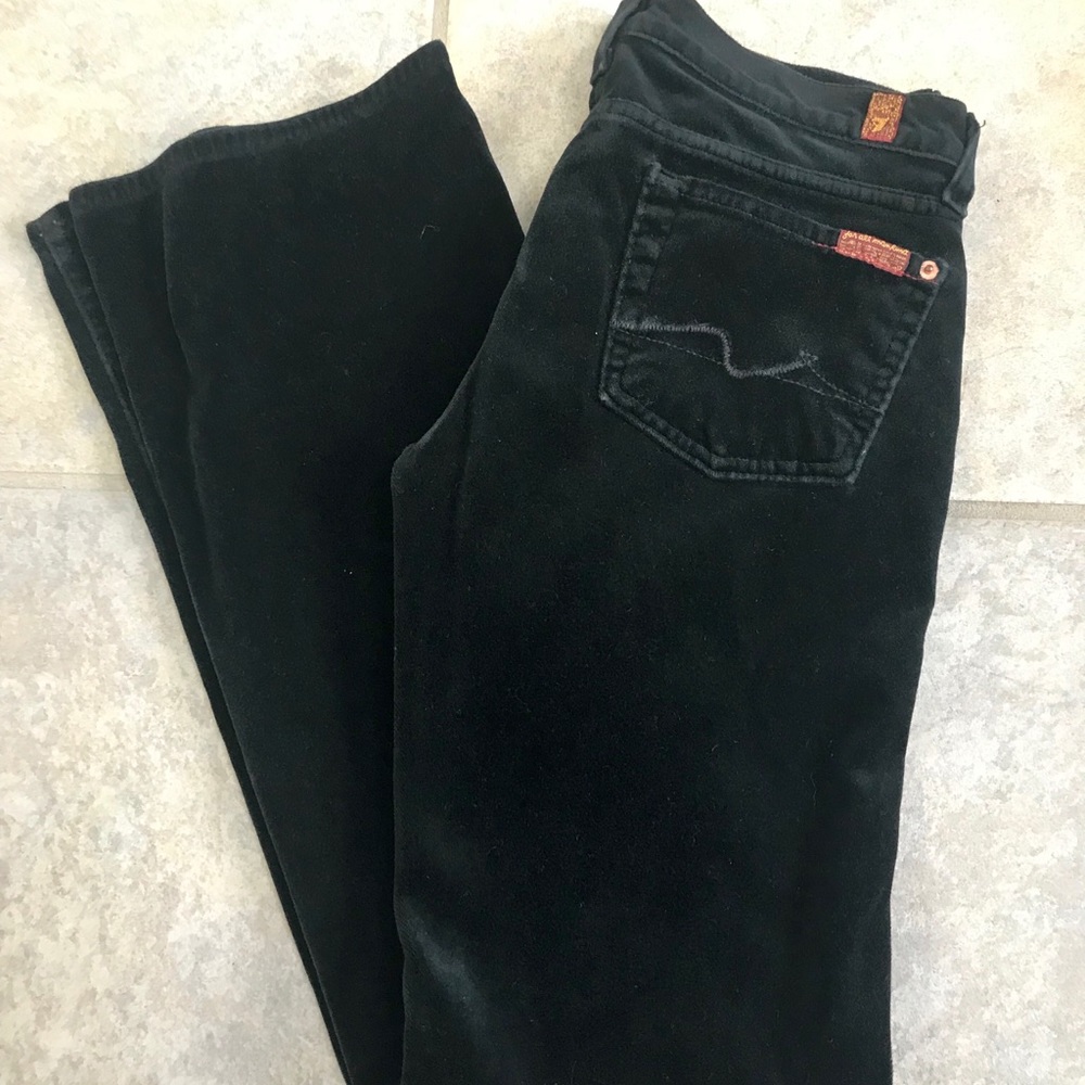7 For All Mankind Velour Bootcut Jeans