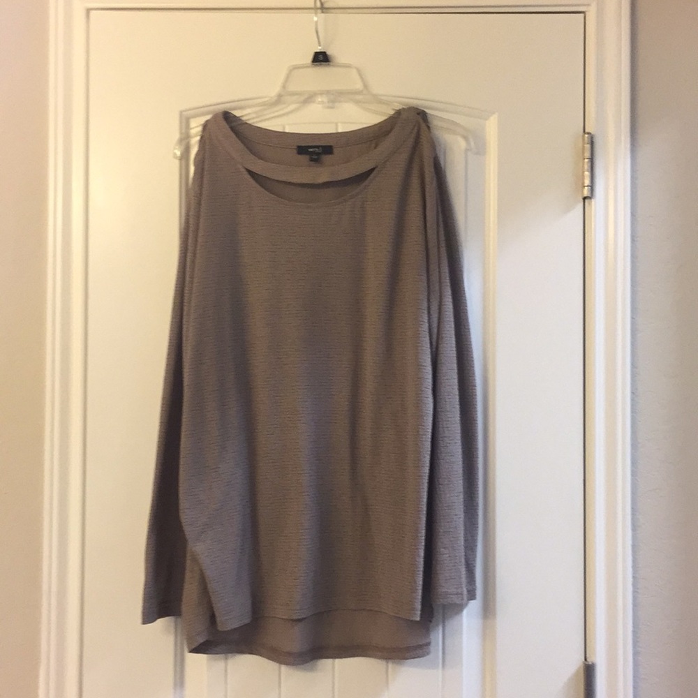 Tan tunic with cut out detail