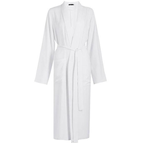 ❌SOLD❌ ✨Brand New✨ Boohoo Silky Ivory Duster - Picture 8 of 8