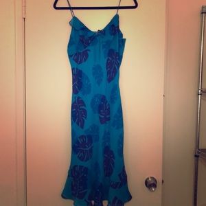 Blue patterned sundress