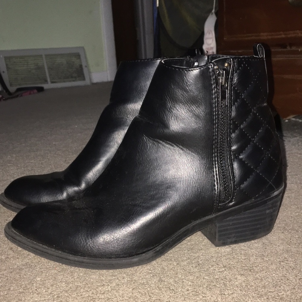Black ankle boots